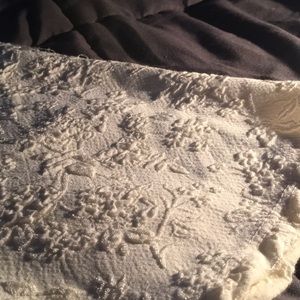 White Embroidered Forever 21 Skirt